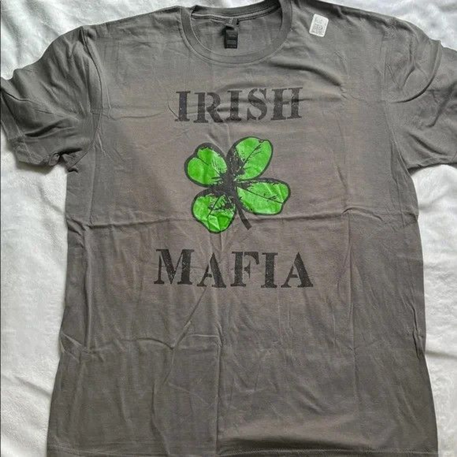 Irish Mafia Clover St. Patrick’s Day Graphic Tee (Men’s L)