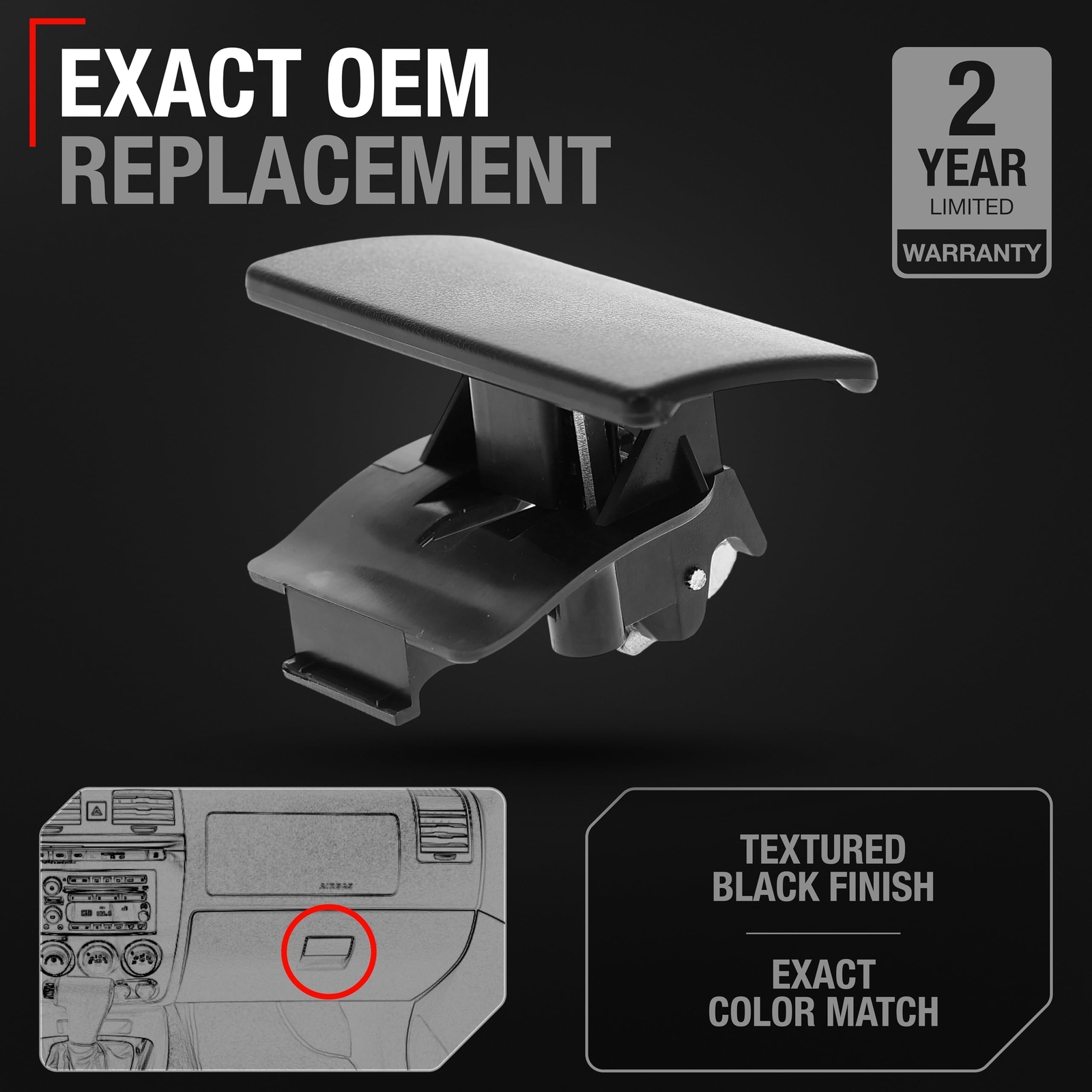 T1A Glove Box Latch Handle Replacement – Compatible with 2004-2012 Chevrolet …