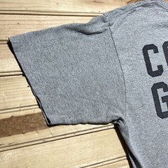 Vintage Coast Guard Spell Out Double Sided Gray Shirt Size Large