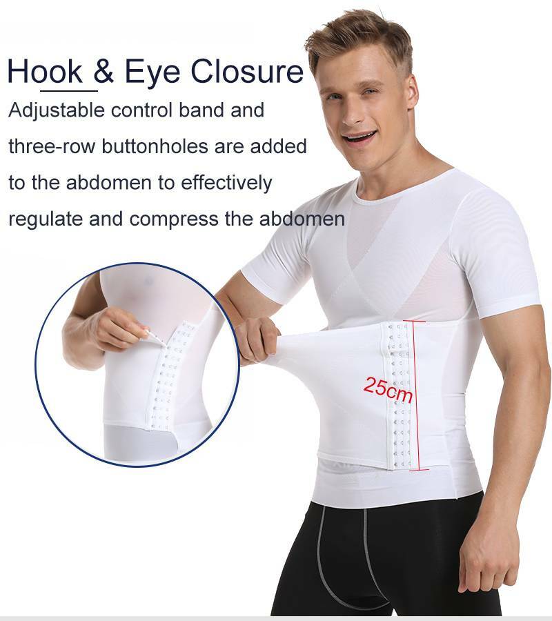 Men Slimming Body Shaper Vest Abs Abdomen Compression Shirts Fitness Tank Tops gallery