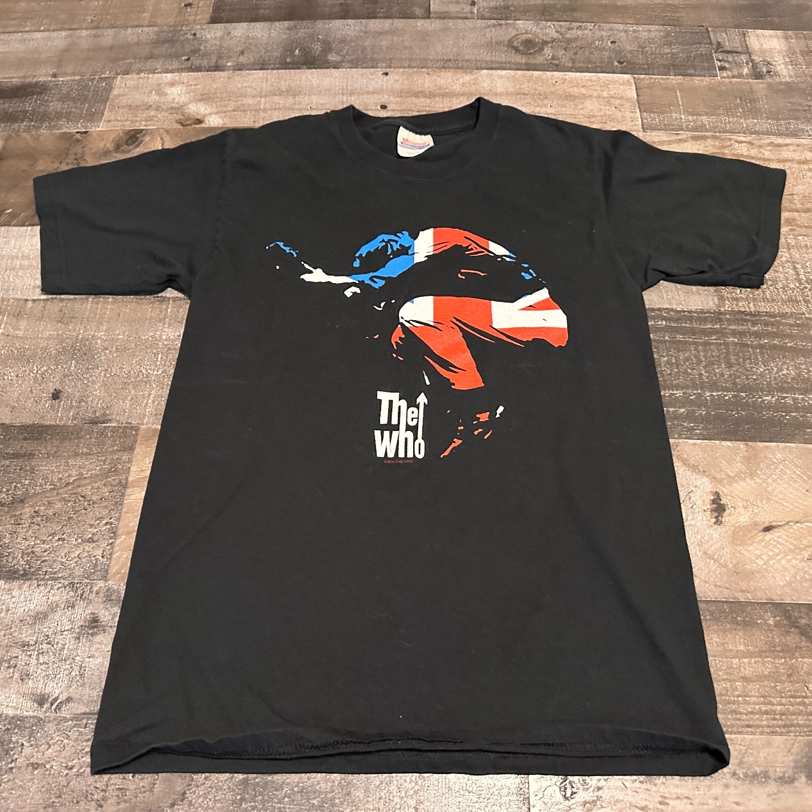 The Who Shirt Men’s S 2004 Vintage Union Jack Flag Rock Band Music Merchandise