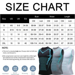 Singlets for Men Shaper Tank Top Compression Sleeveless Sports Muscle Tee Shirt