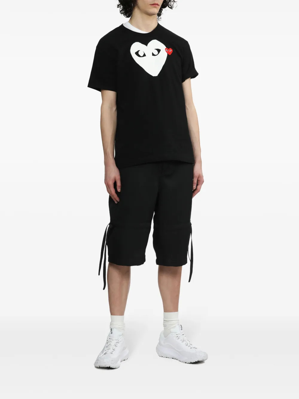 COMME DES GARCONS CDG PLAY BLACK BIG HEART EYE LOGO T-SHIRT SIZE MEDIUM gallery