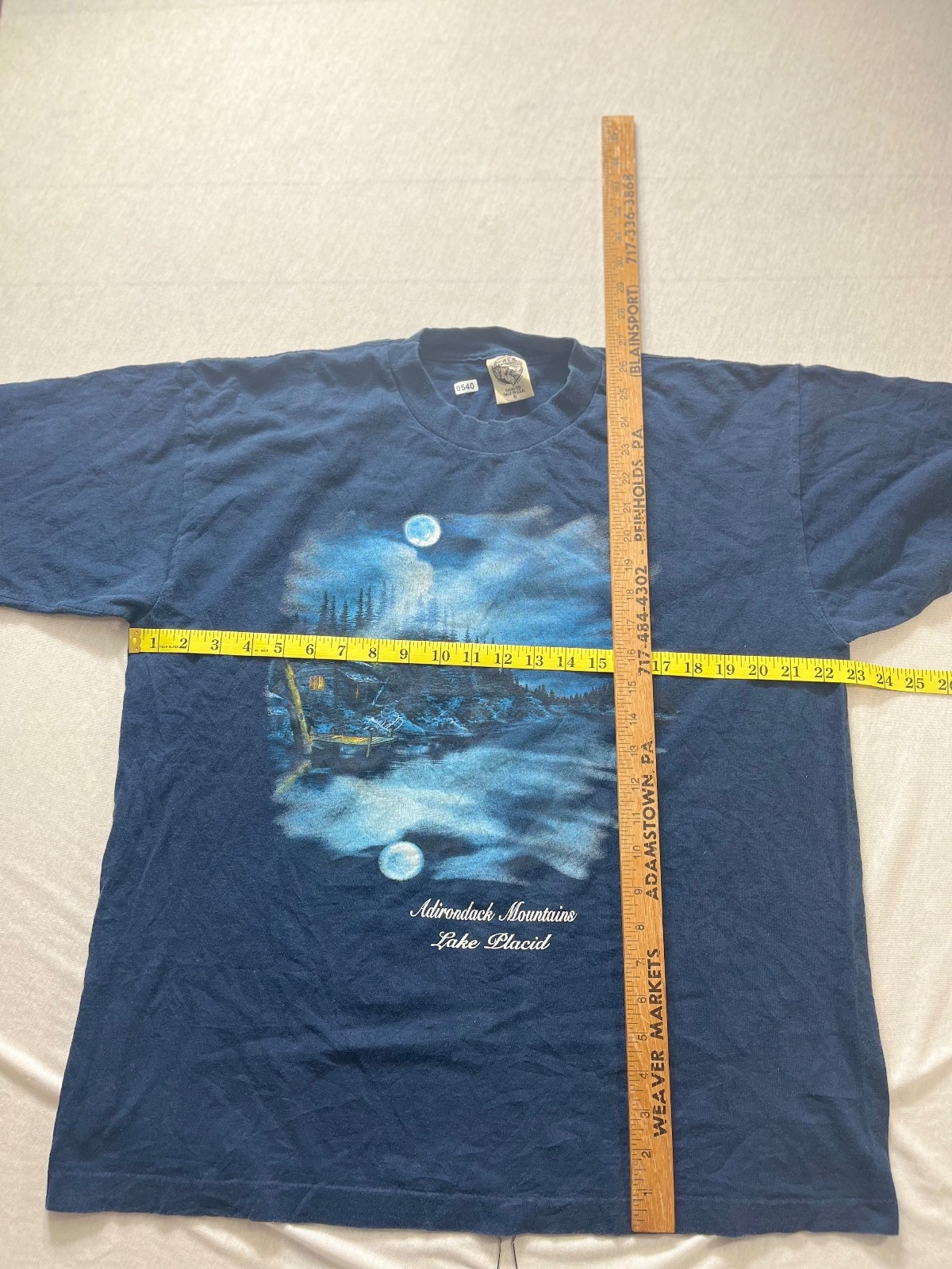 vintage adirondack mountains, lake placid t shirt size XL single stitch gallery