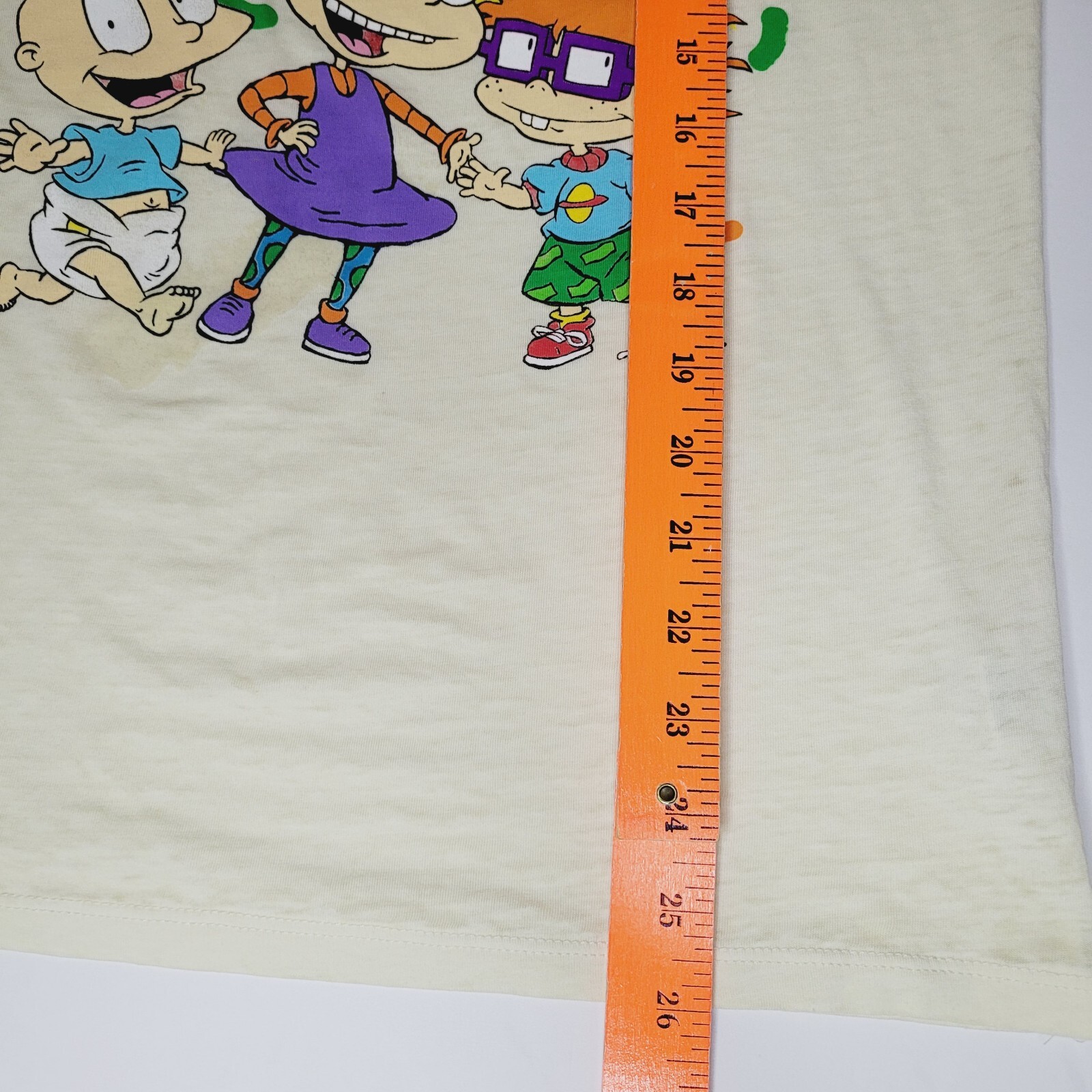 NWT Nickelodeon 90’s Rugrats Semi Sheer Marled T-shirt Medium Junior Millennials gallery