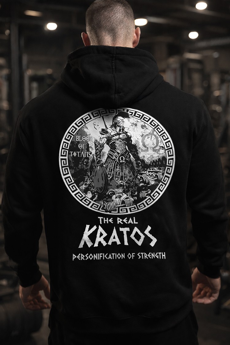 Iron Gods Kratos Hoodie Gym Hoodie Pump Cover Aesthetic Black Hoodie Gym Tee gallery