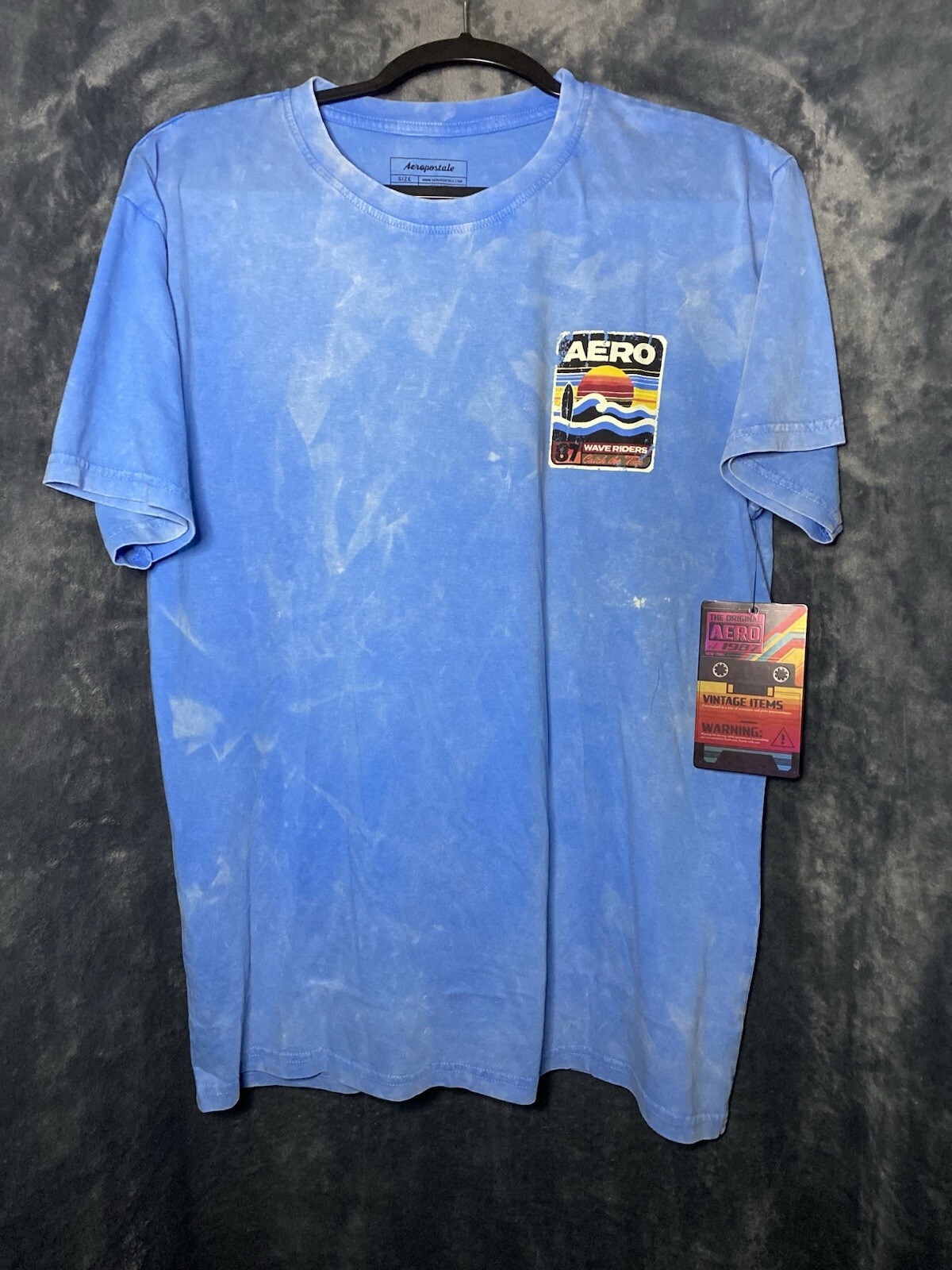 New, Aeropostale, Multicolor Dye Short Sleeve Vintage Shirt, Medium For Men. gallery