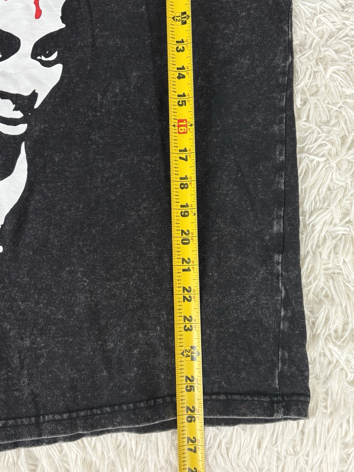 Playboi Carti Whole Lotta Red T-Shirt Medium Mineral Wash Acid Wash Rap Tee gallery
