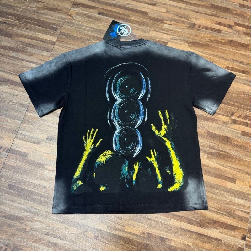HellStar Vintage High Street Printed Unisex Casual Washed Short Sleeve T-Shirt gallery
