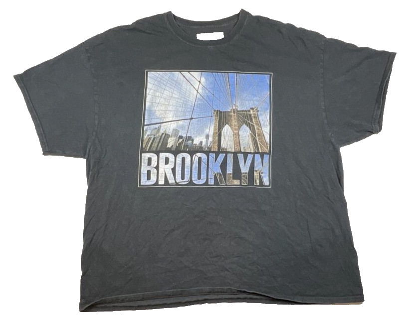 Brooklyn Bridge Bailey Apparel 3XL T Shirt Graphic Photo 100% Cotton