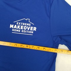 Extreme Makeover Home Edition Custom Ink Performance T-Shirt Large Royal Blue