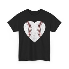 Baseball Heart T-Shirt, Baseball Lovers Sports Baseball Players Shirt