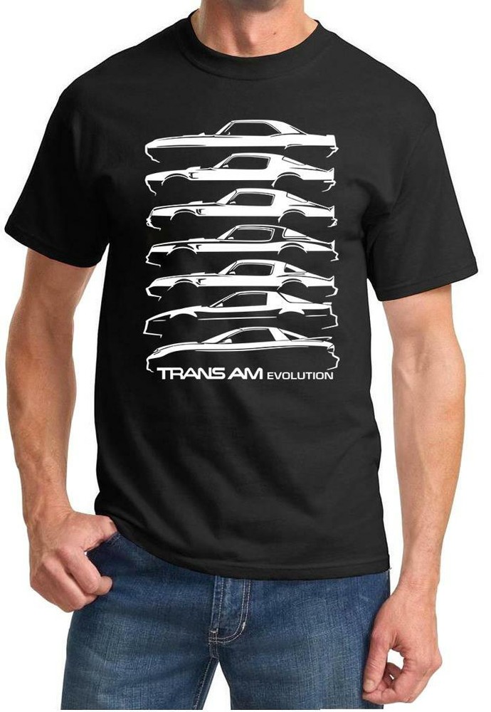 1969-02 Pontiac Trans Am Evolution Classic Outline Design Tshirt NEW