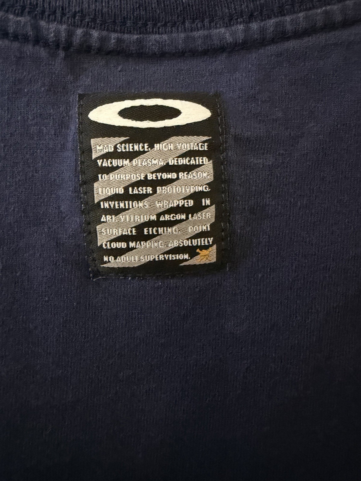 Oakley Men's Blue Graphic Print Logo Crew Neck Short Sleeve T-Shirt Size L gallery