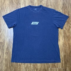 Kith T Shirt Size Medium Short Sleeve Lightweight Summer Shade Navy Blue Tee
