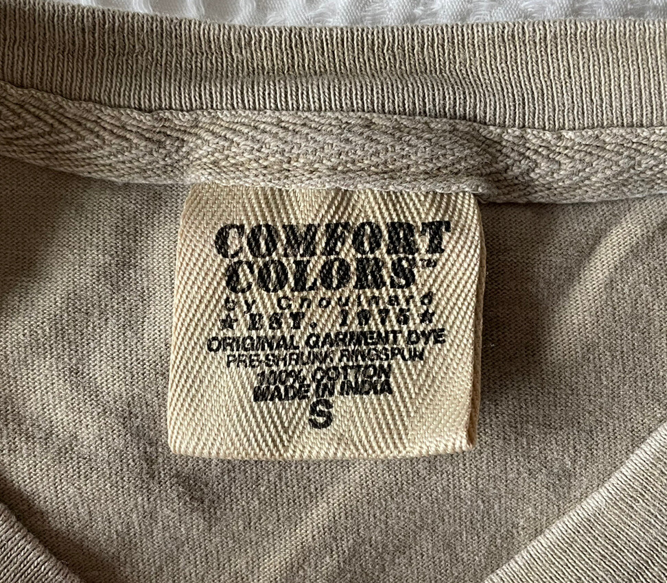 Vintage SCOTT WEIS BAND Mens Small T-shirt Comfort Colors Beige Blues gallery