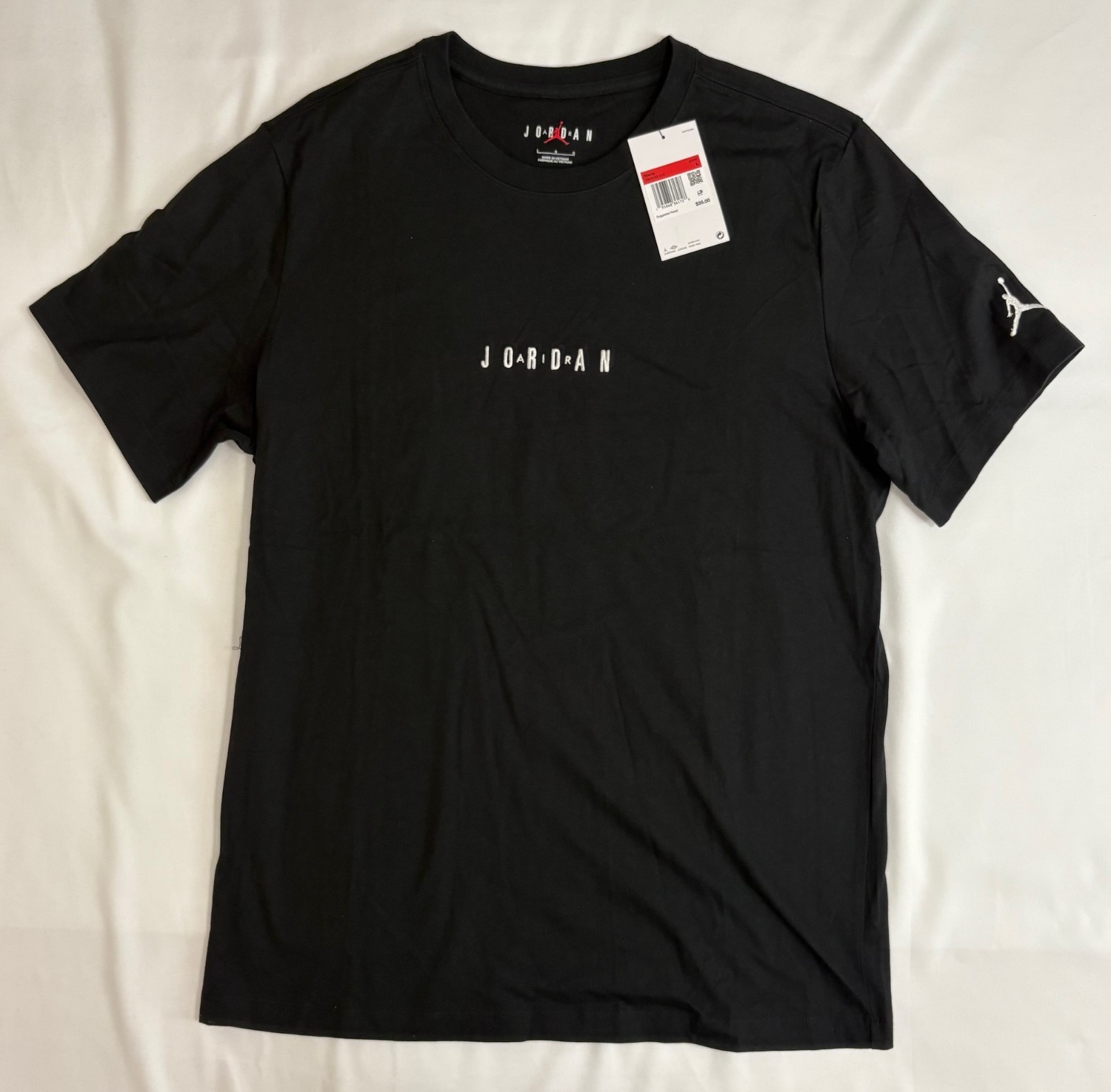 Nike Jordan Emblem Men’s Black T-Shirt Sz Large NEW DM3182-010