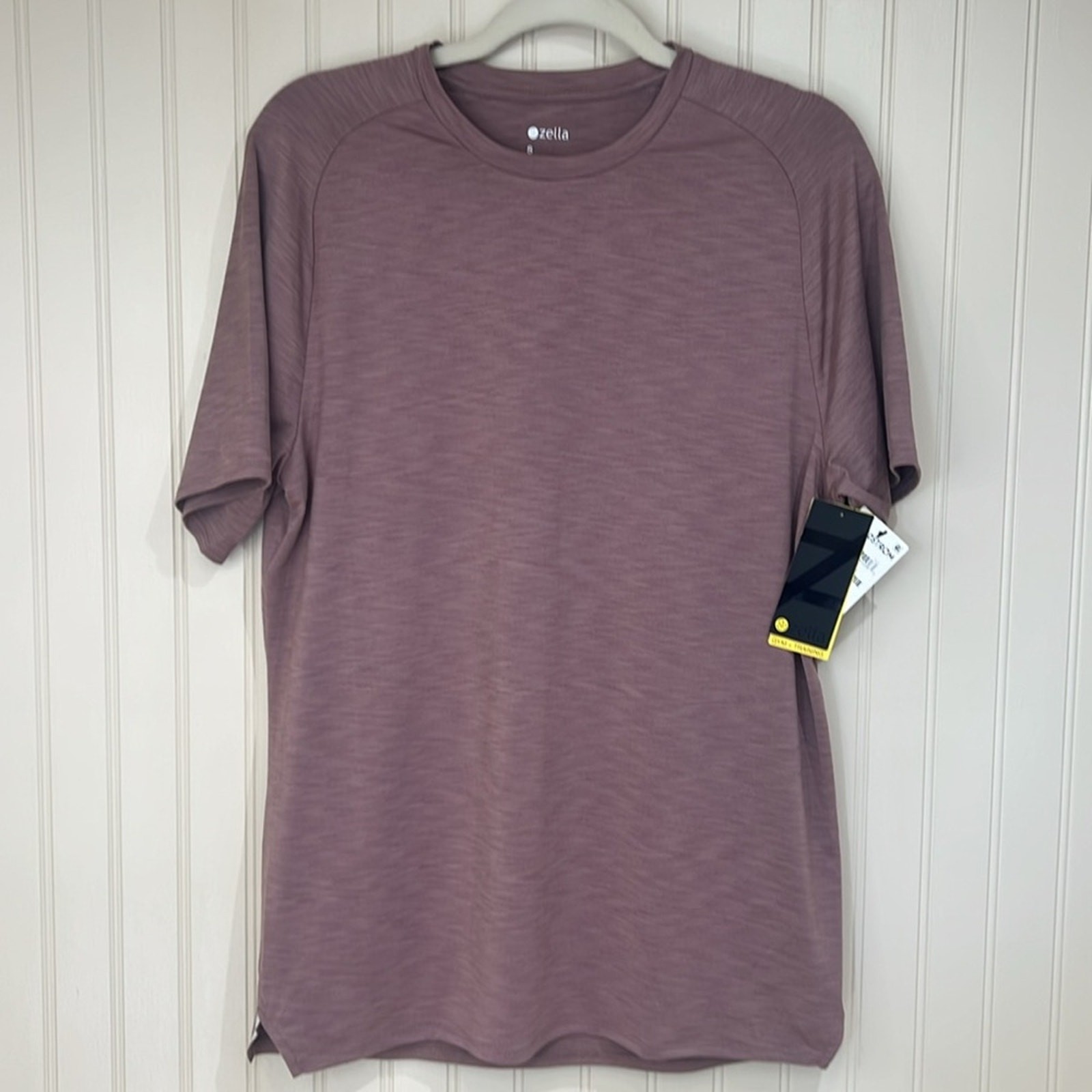 NWT Zella Men's Puple Moon Athletic Shirt Size Small gallery