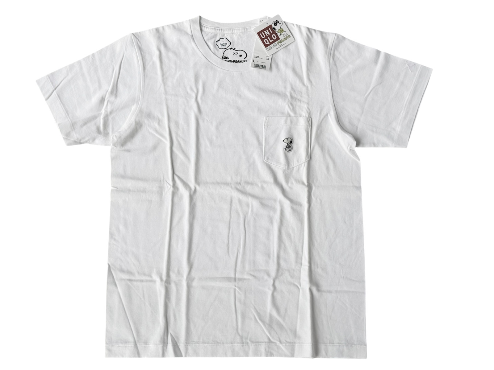 KAWS x PEANUTS Snoopy x UNIQLO NWT T-Shirt Size L White