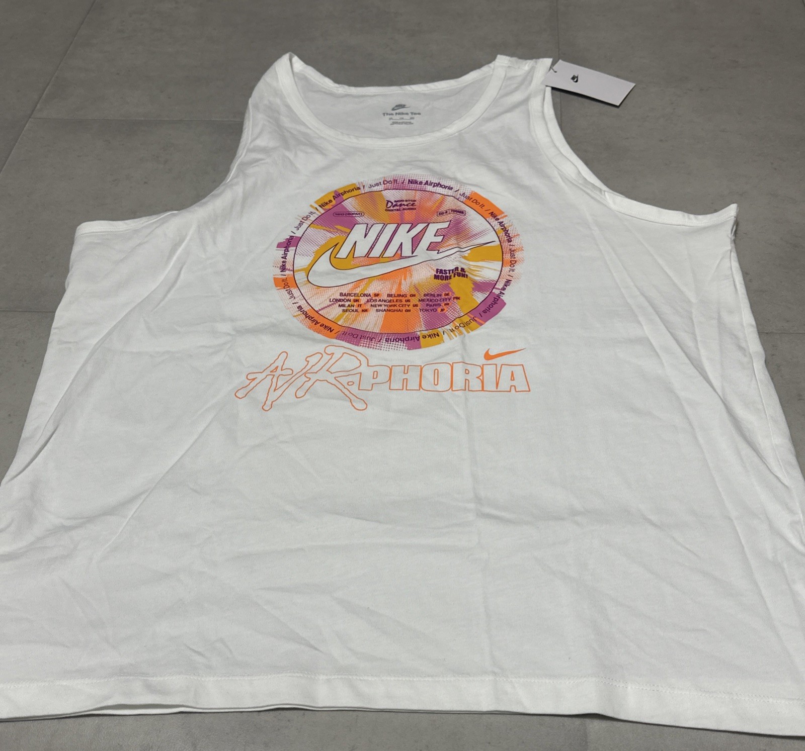 Nike Sportswear Air-phoria Tank Top Men's Black 100% Cotton FV3726-010 gallery