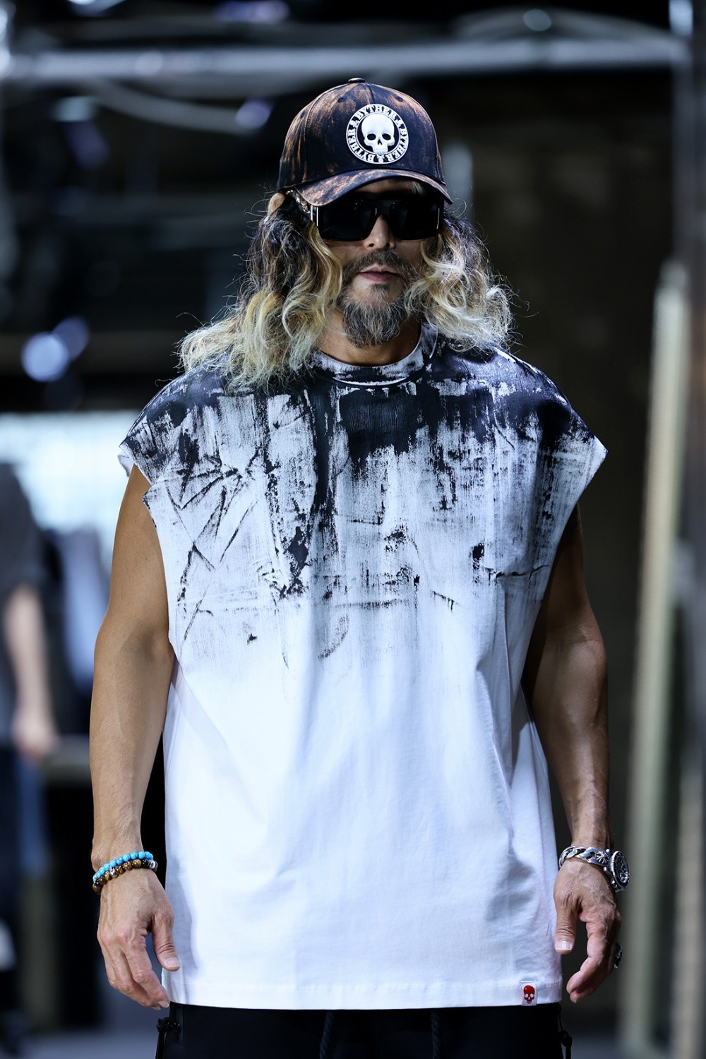 ByTheR Mens Hand Painted Graphic Loose Fit Sleeveless Tank Top Streetwear gallery