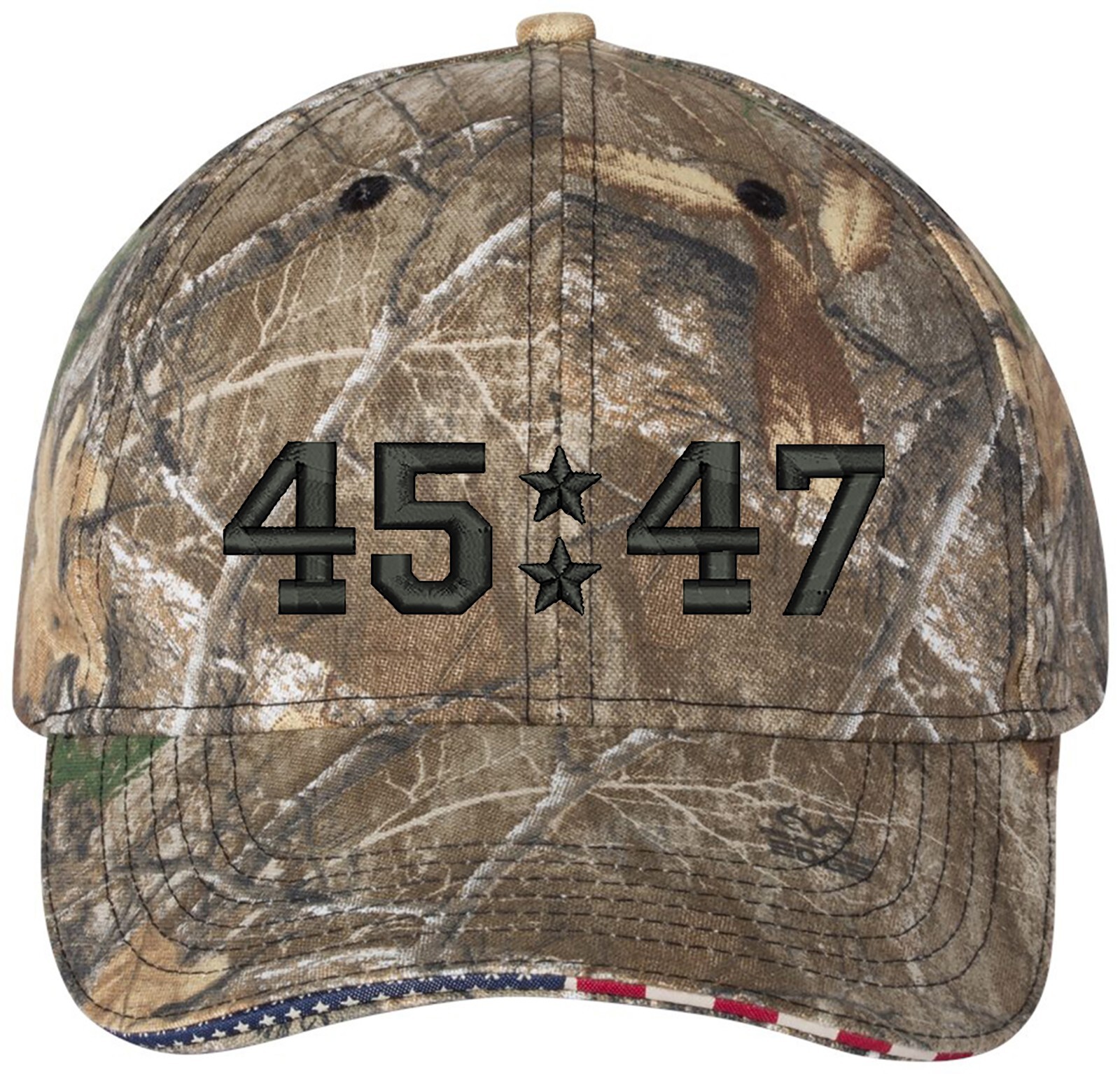 Trump Only 45/47 Embroidered Camo Structured Adjustable One Size Fits Most Hat gallery