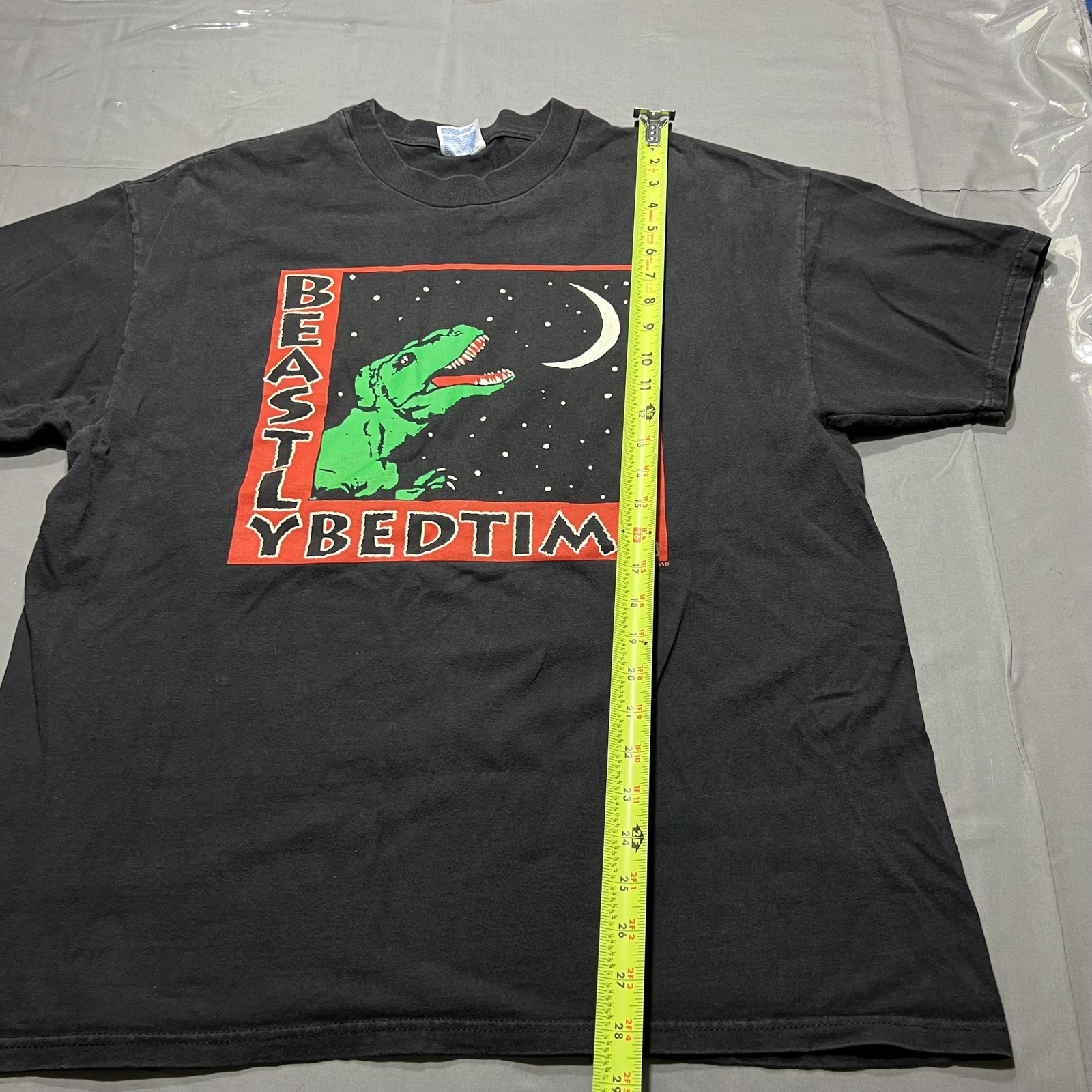 Hanes Shirt Mens XL Black Beastly Bedtime Dino San Diego Wild Animal Park Tee gallery