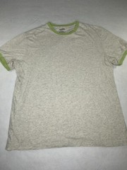 Express Heather Light Green W/Contrasting Trim T-Shirt Mens M SS Crew Neck