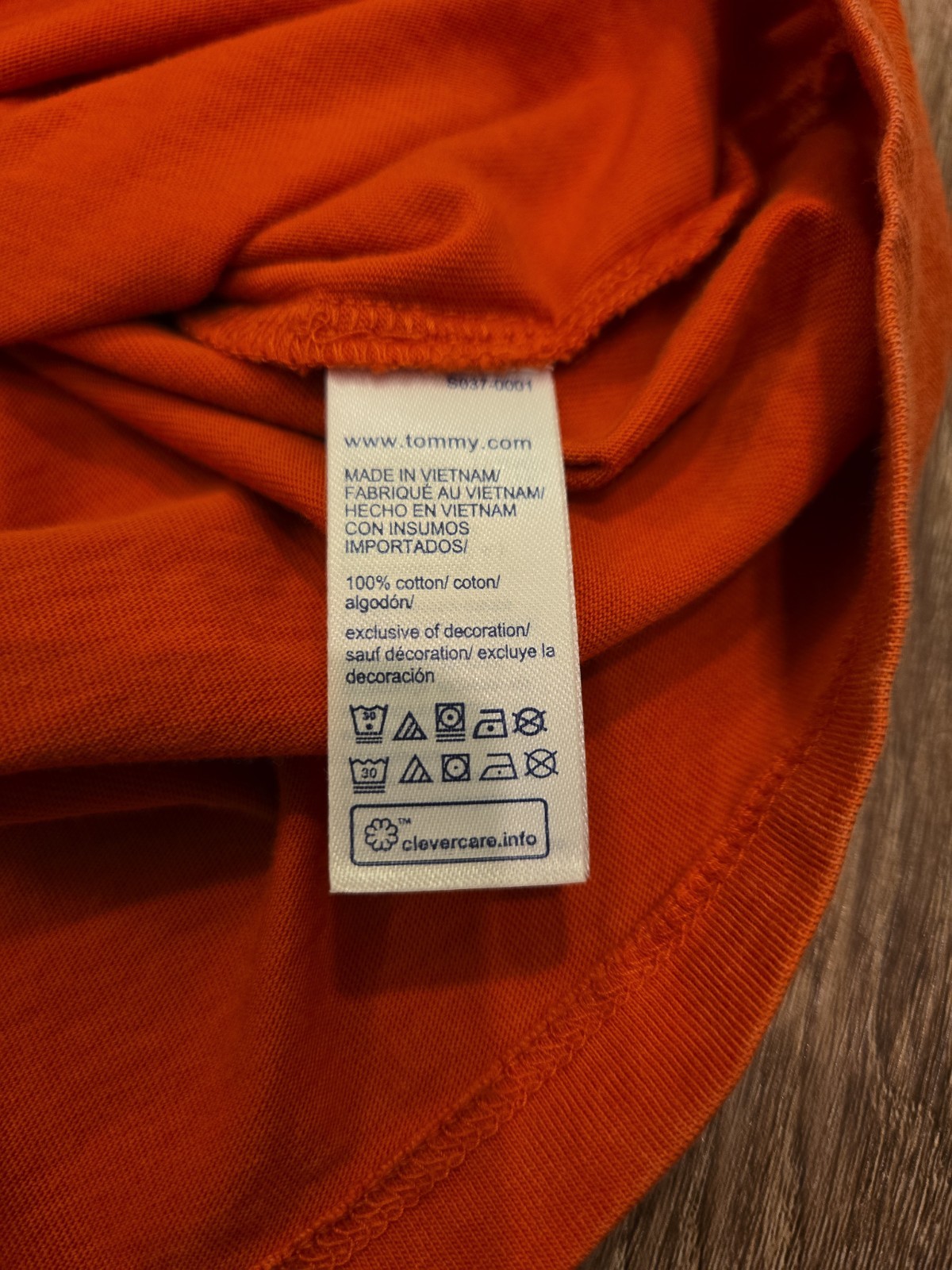 Tommy Hilfiger T-Shirt Mens Large Orange Tommy Jeans Graphic Print Short Sleeve gallery