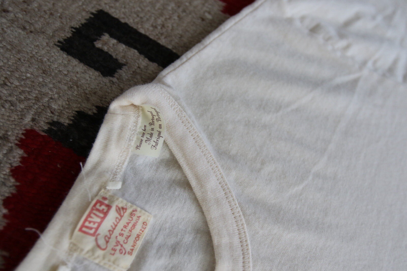 Levi’s Vintage Clothing Striped Shirt 1960’s Mens L Large Black And White gallery