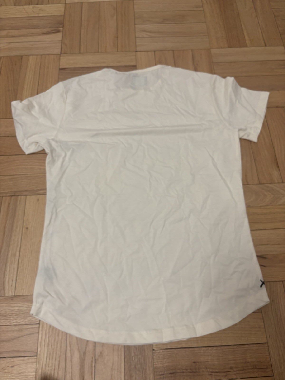 Cuts Clothing Men's Curve Hem Crew Neck Short Sleeve Tee T-Shirt Large L Biege gallery