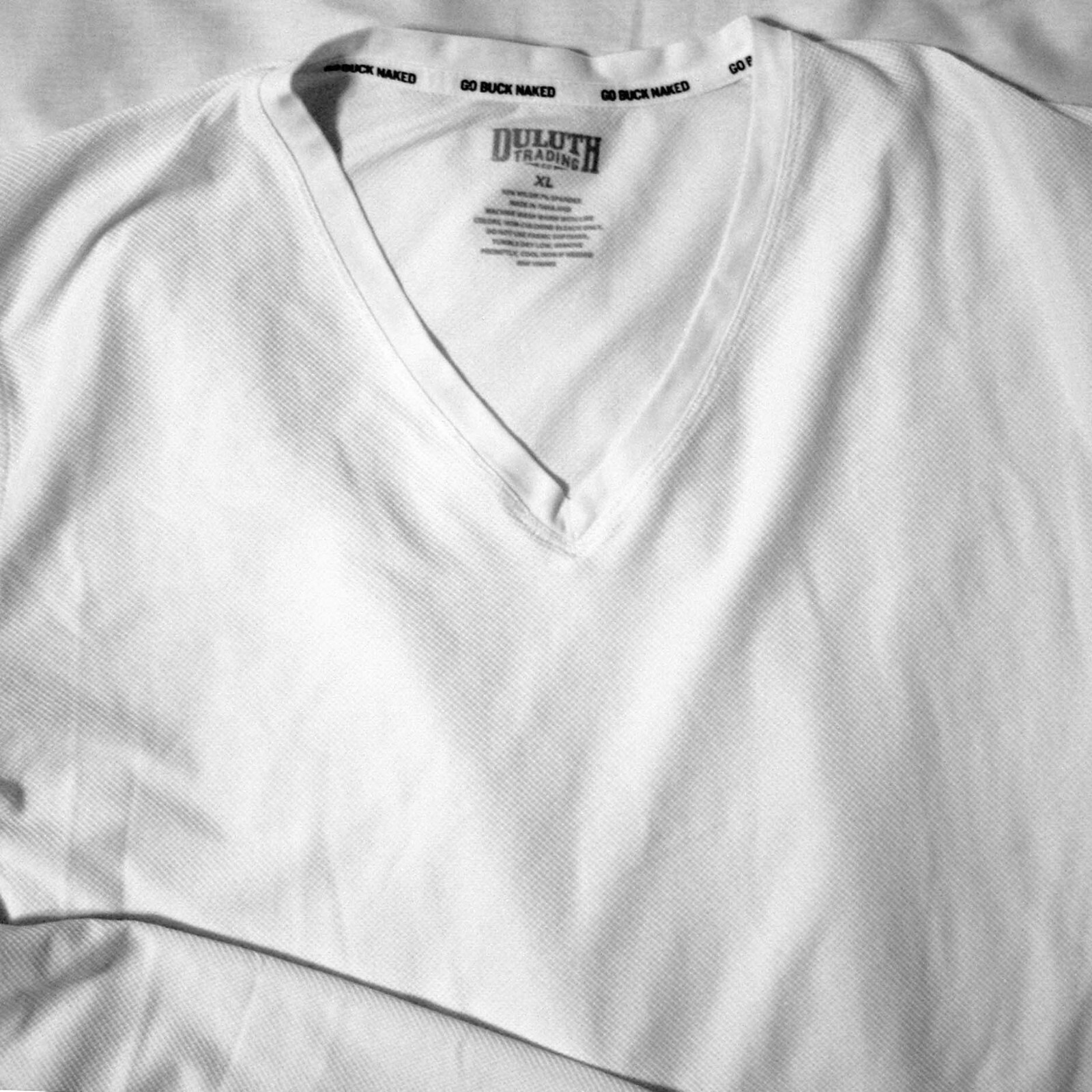 DULUTH ® Go Buck Naked - Nylon Spandex Poly - White - XL - T Shirt New NWOT gallery