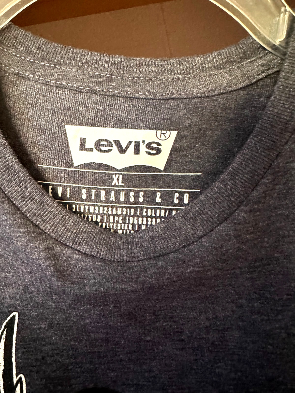 LEVI'S MEN'S GRAPHIC T-SHIRT XL NEW WITHOUT TAGS NAVY BLUE AMERICA'S ORIGINAL!! gallery
