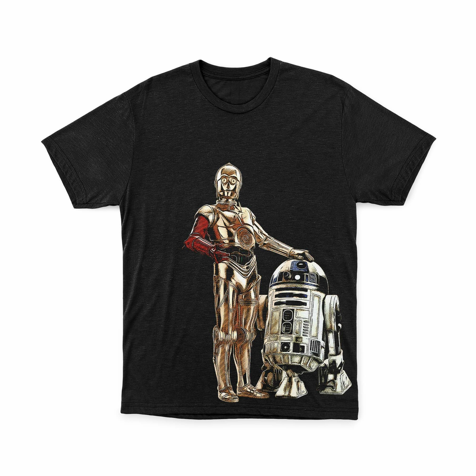 R2D2 & C3P0 Star wars T-shirt | Black gallery