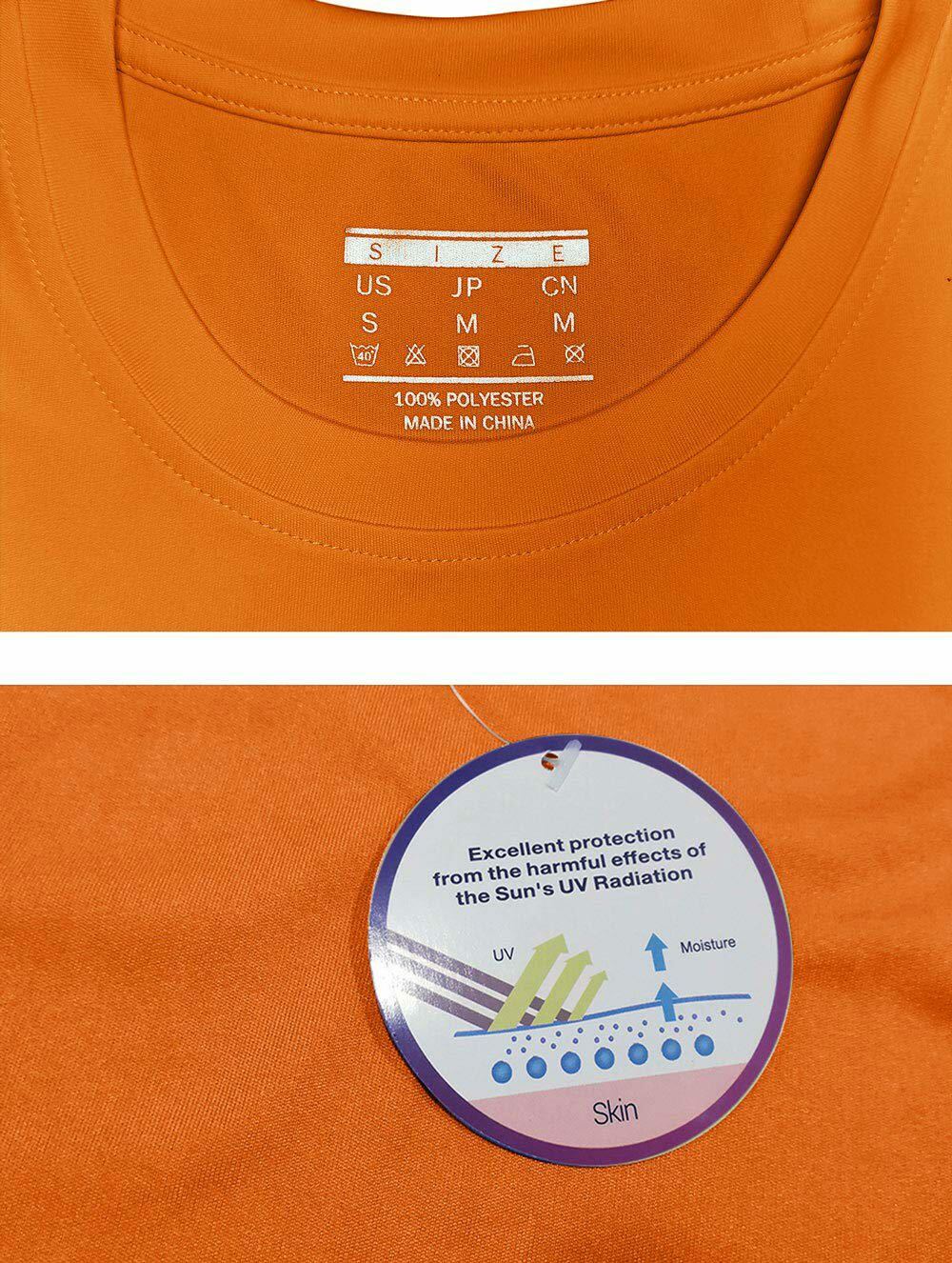 Men's UPF50+ Short Sleeve T-Shirt Quick Dry Running Fishing Performance Tee Tops gallery