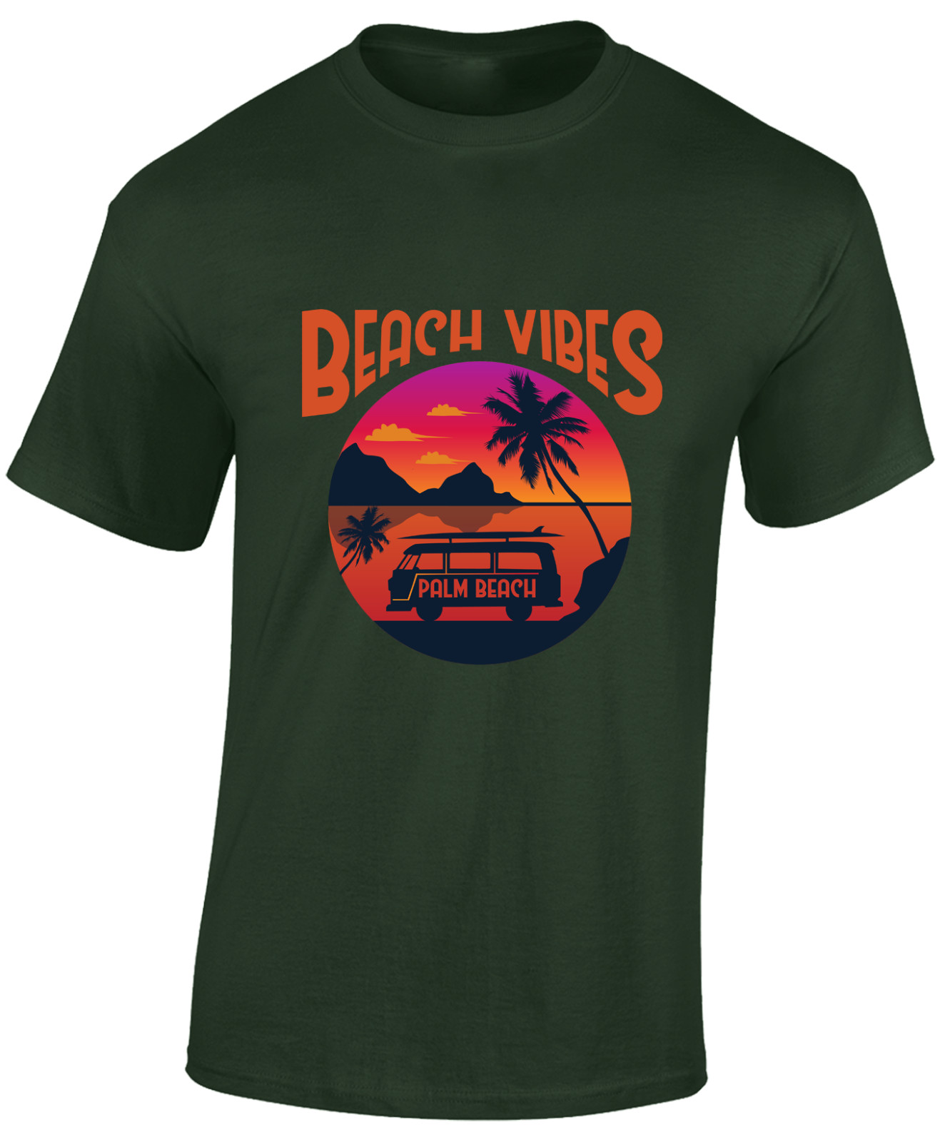 BEACH VIBES MENS T SHIRT SUMMER HOLIDAY CASUAL CLOTHING FASHION GIFT TOP gallery