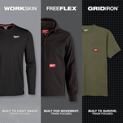 Milwaukee Men’s Medium Gray GRIDIRON Cotton/Polyester Pocket T-Shirt