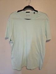 ATM Men’s Classic Jersey Crew Neck Tee Mint Blue/Green L