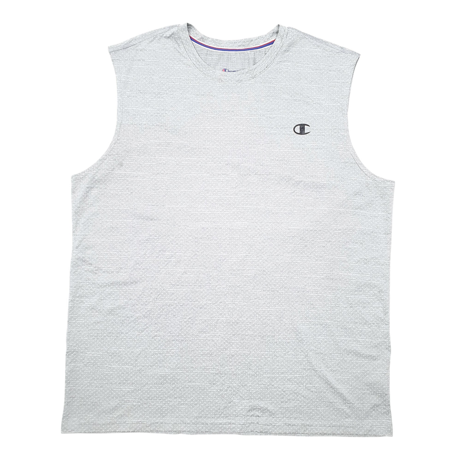 CHAMPION Grey T Shirt Tee Sleeveless Vest Active Workout Gym Short Sleeve XL gallery