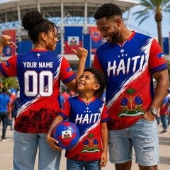 Personalized Haiti Soccer Jersey, Custom Name Number Haitian Football Shirt