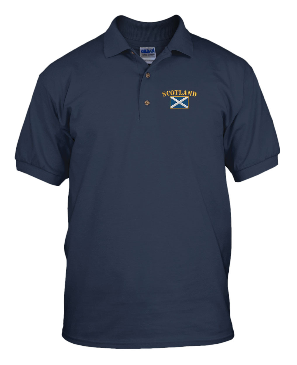 SCOTLAND FLAG Embroidery Embroidered Golf Polo Shirt gallery