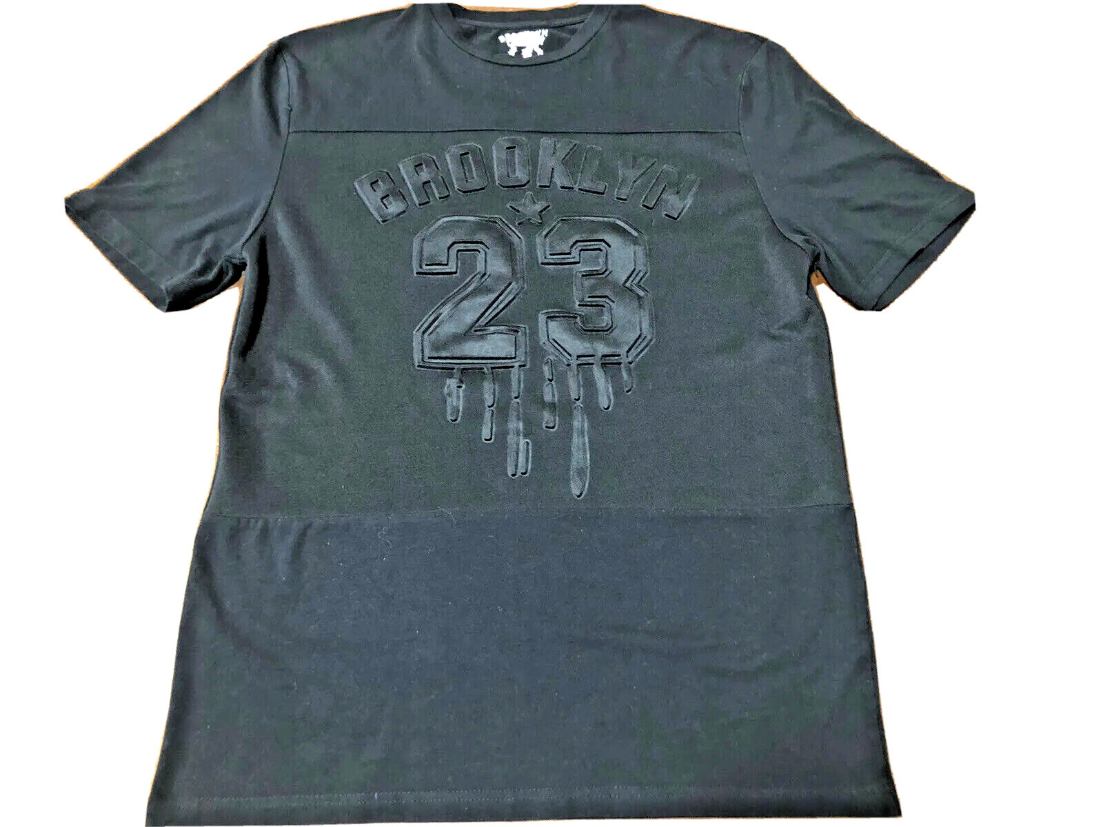 Brooklyn Laundry #23 Embossed T Shirt/ Men's (S) BLACK Cotton Tri-Blend gallery