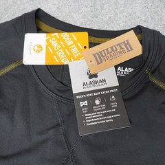 Duluth Trading Co. Alaskan Hardgear Men’s L Charcoal Long Sleeve Base Layer New