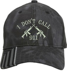 I Don’t Call 911 2nd Amendment 1791 Embroidered One Size Fits All Baseball Hats