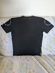 HAMILTON Cotton Elastane Mix T-Shirt SIZE M Size BLACK Tiger White