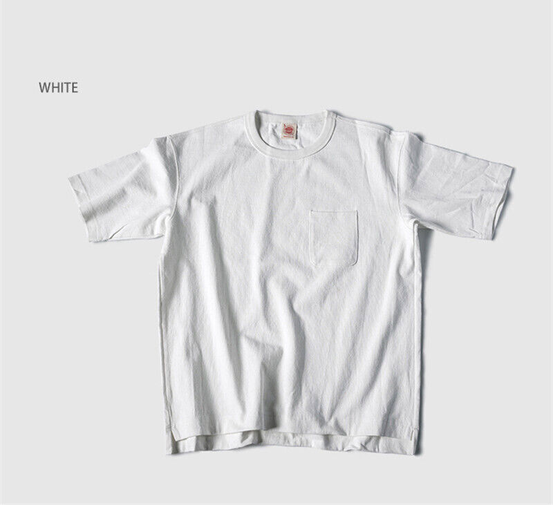 NON STOCK Drop Shoulder Pocket T-Shirt Loose Fit Men’s Heavyweight Cotton Tee
