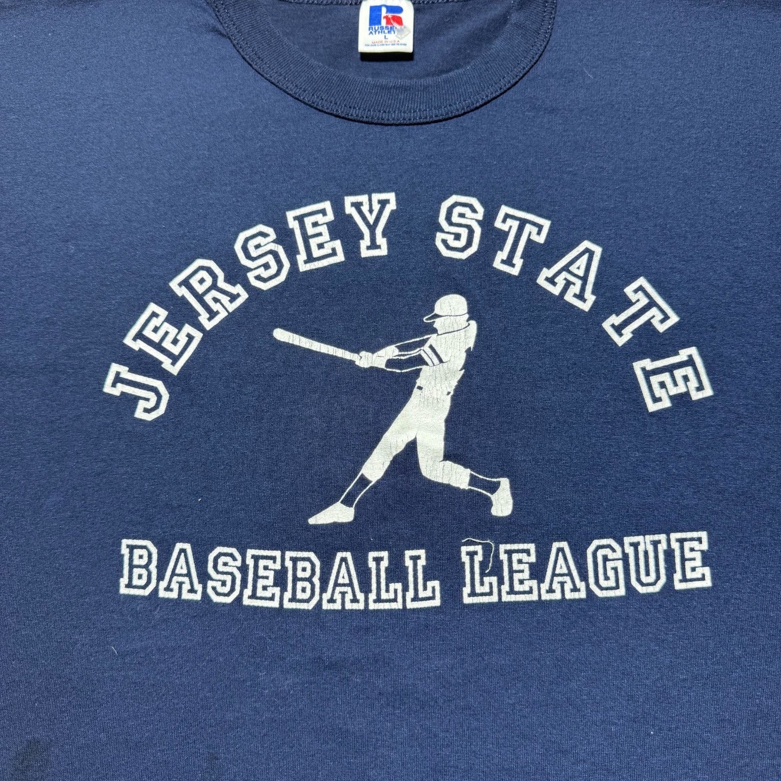 Vintage 90s Jersey State Baseball League Collegiate Single Stitch T-Shirt Large gallery