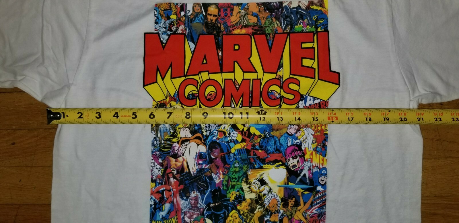 NWOT Marvel Comics Classic Character Collage White t-shirt Mens Size L AMAZING gallery