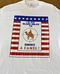 Vintage operation Desert Storm I’d Fly 10,000 Miles to Smoke A Camel T Shirt. XL