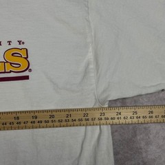 VTG ASU Arizona State University Sun Devils T-Shirt Mens XXL White Sparky Logo